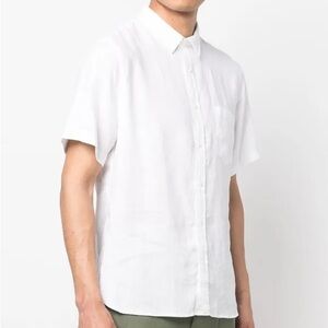 Vince White Casual Button Down Shirt
